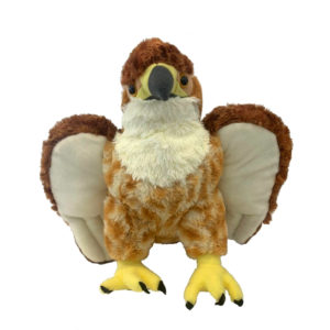 Peluche halcón de cola roja 30 cm.